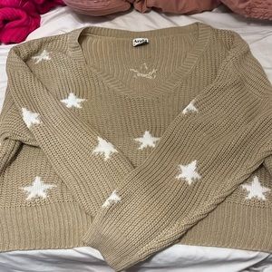 Cropped Star Sweater
